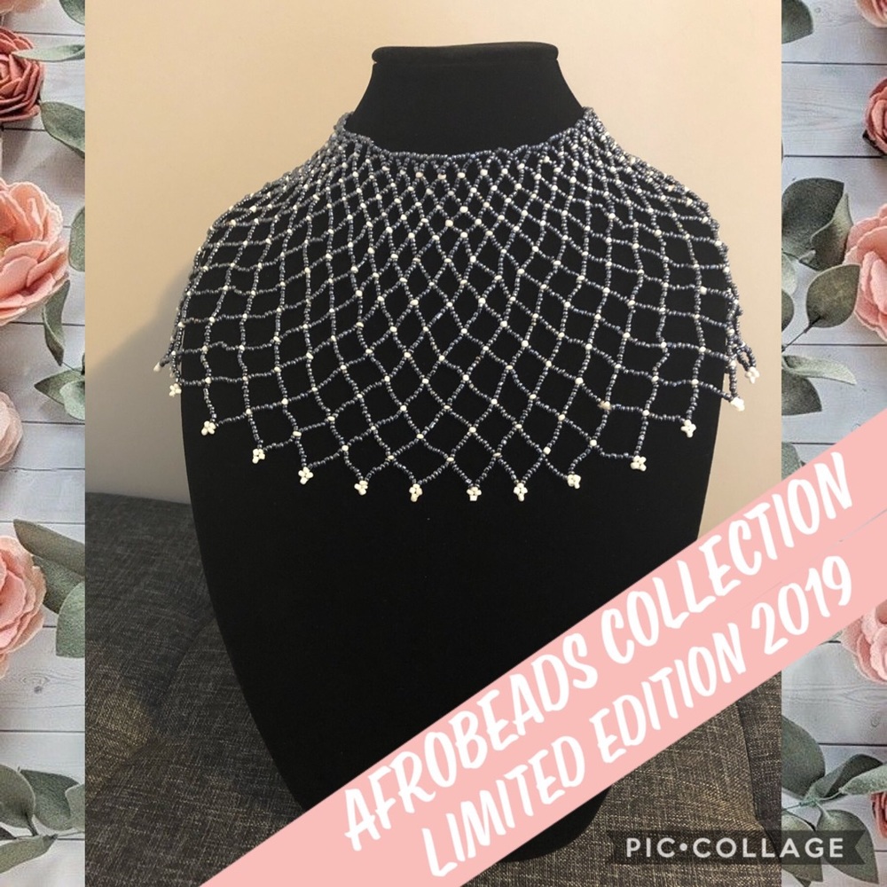 Silver Sparkle Handmade Beaded Necklace
